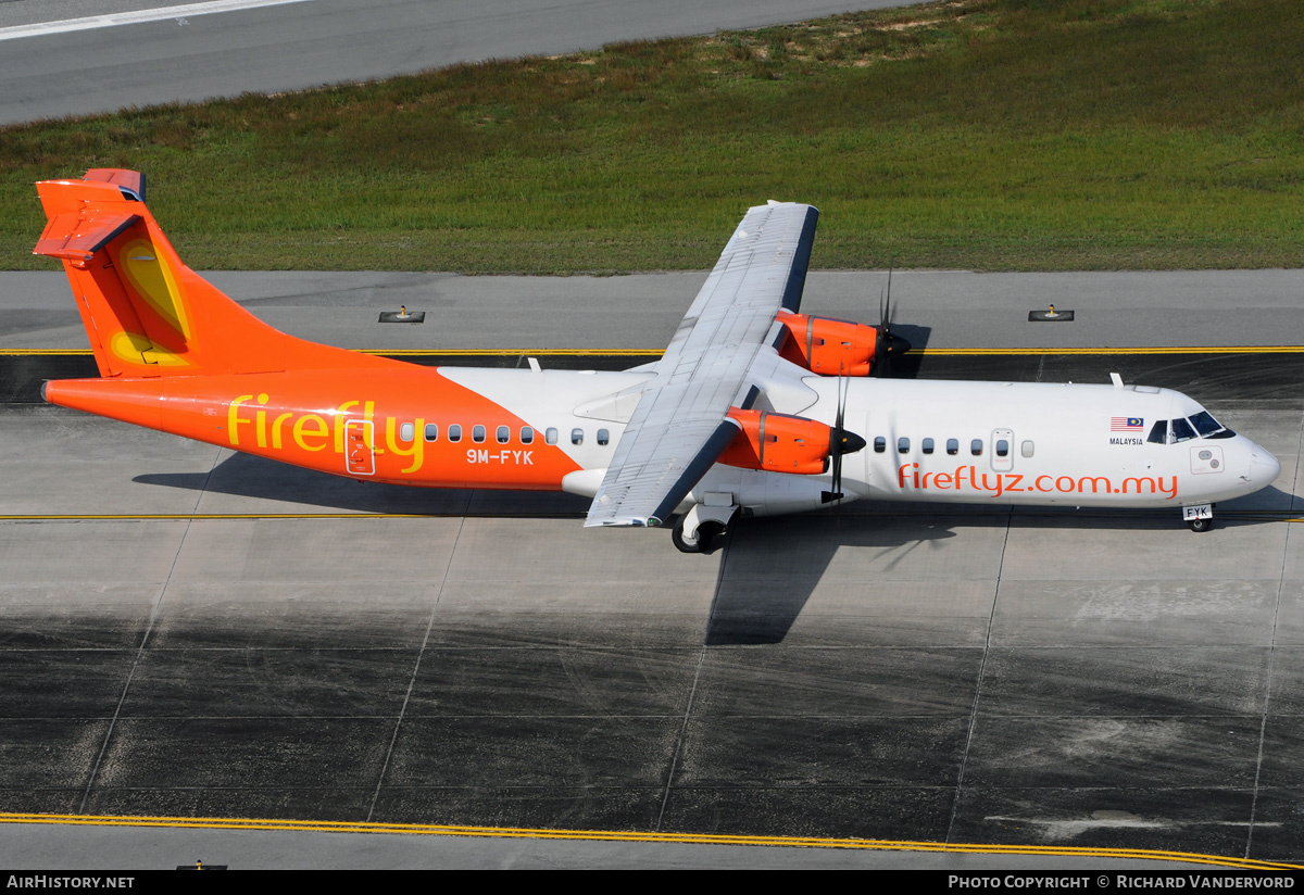 Aircraft Photo of 9M-FYK | ATR ATR-72-500 (ATR-72-212A) | Firefly | AirHistory.net #21008