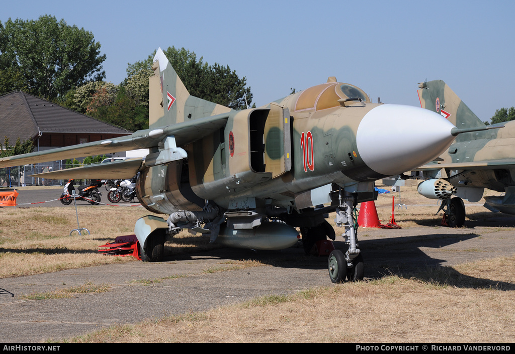 Aircraft Photo of 10 | Mikoyan-Gurevich MiG-23MF | Hungary - Air Force | AirHistory.net #21022