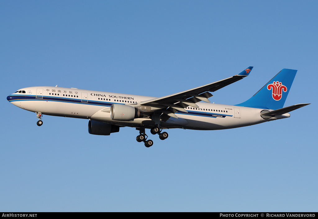 Aircraft Photo of B-6548 | Airbus A330-223 | China Southern Airlines | AirHistory.net #21043