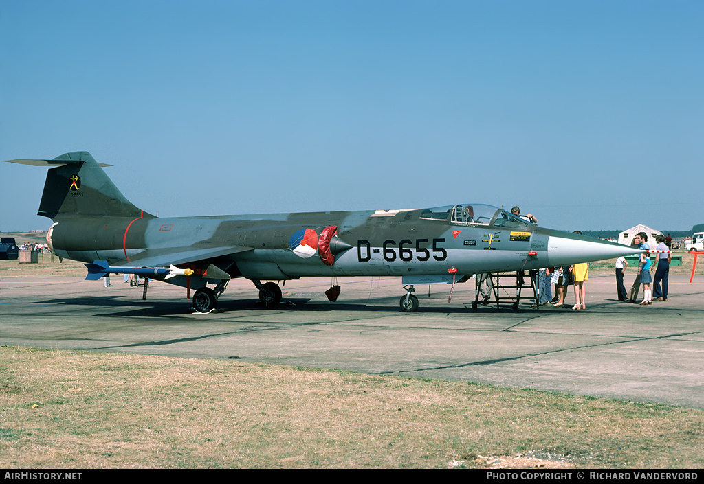 Aircraft Photo of D-6655 | Lockheed F-104G Starfighter | Netherlands - Air Force | AirHistory.net #21046