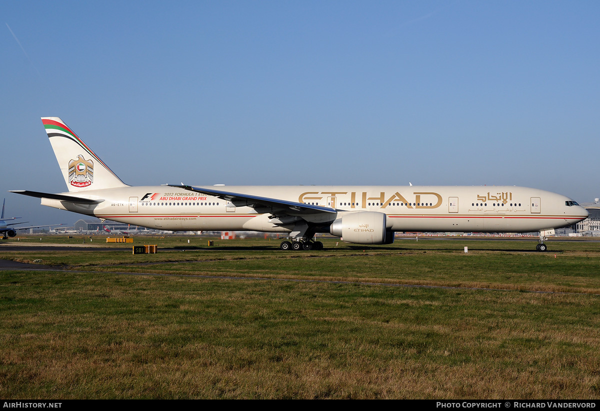 Aircraft Photo of A6-ETK | Boeing 777-3FX/ER | Etihad Airways | AirHistory.net #21047