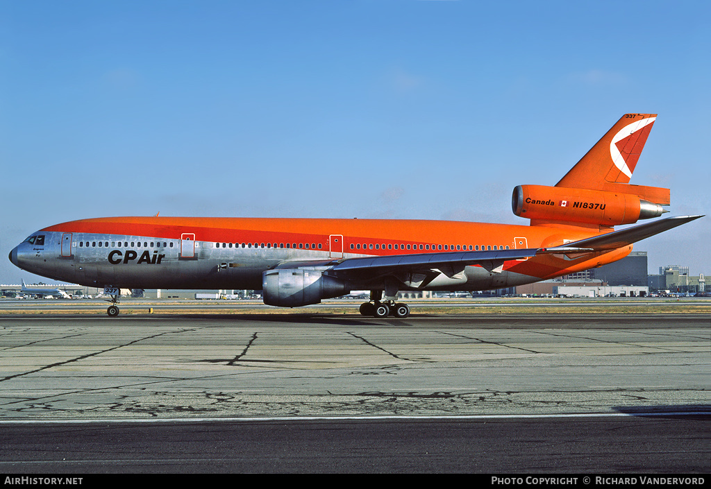 Aircraft Photo of N1837U | McDonnell Douglas DC-10-10 | CP Air | AirHistory.net #21059