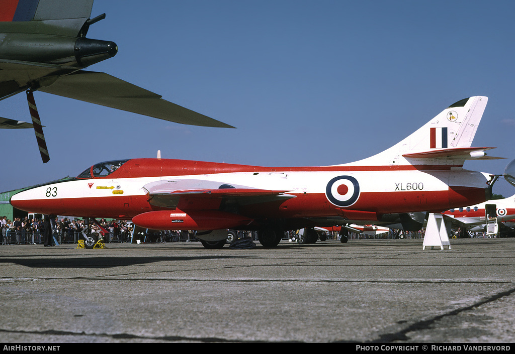 Aircraft Photo of XL600 | Hawker Hunter T7 | UK - Air Force | AirHistory.net #21060