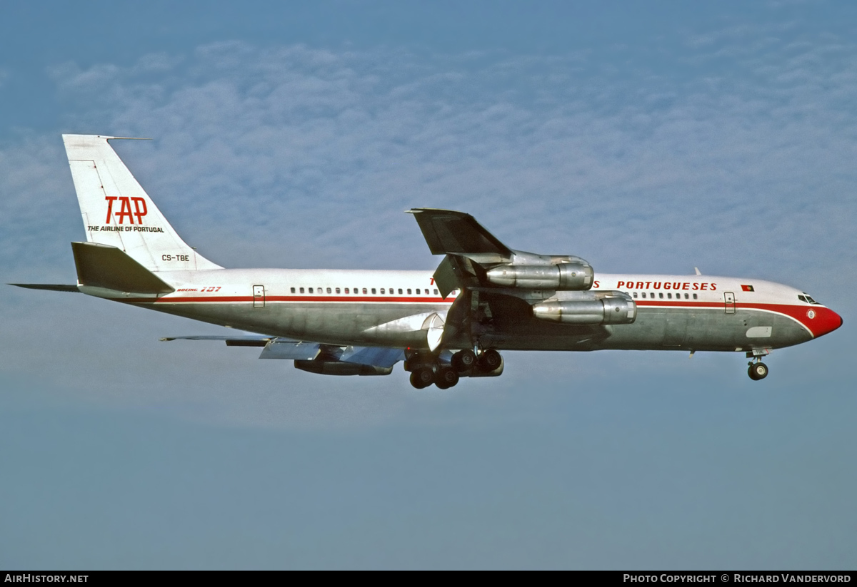 Aircraft Photo of CS-TBE | Boeing 707-382B | TAP - Transportes Aéreos Portugueses | AirHistory.net #21071