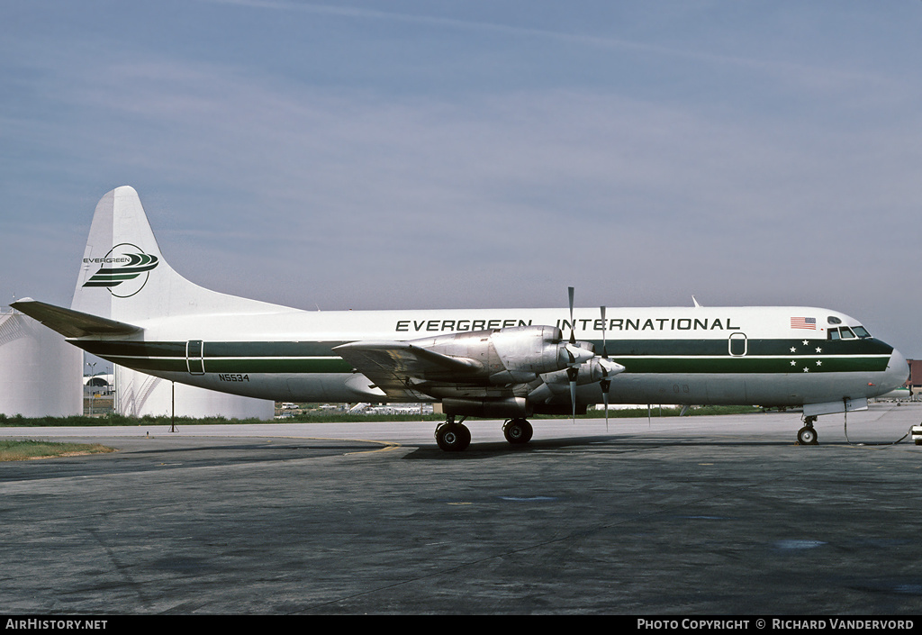 Aircraft Photo of N5534 | Lockheed L-188A(F) Electra | Evergreen International Airlines | AirHistory.net #21081