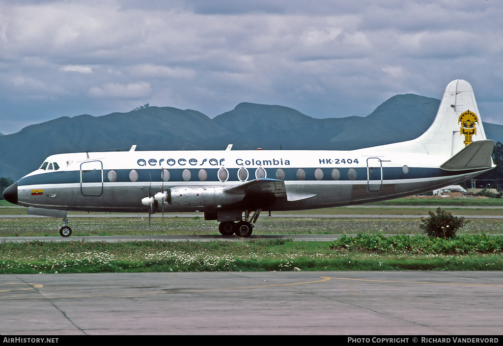 Aircraft Photo of HK-2404 | Vickers 828 Viscount | Aerocesar Colombia | AirHistory.net #21085