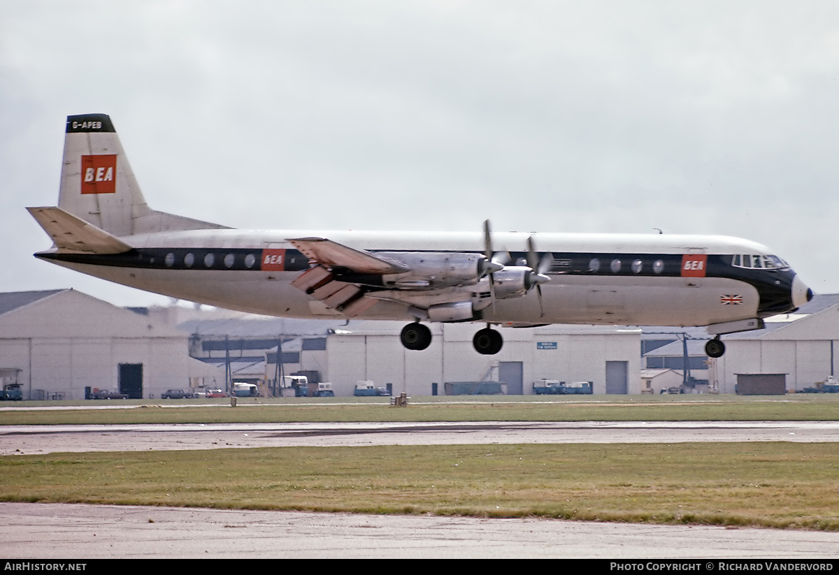 Aircraft Photo of G-APEB | Vickers 951 Vanguard | BEA - British European Airways | AirHistory.net #21089