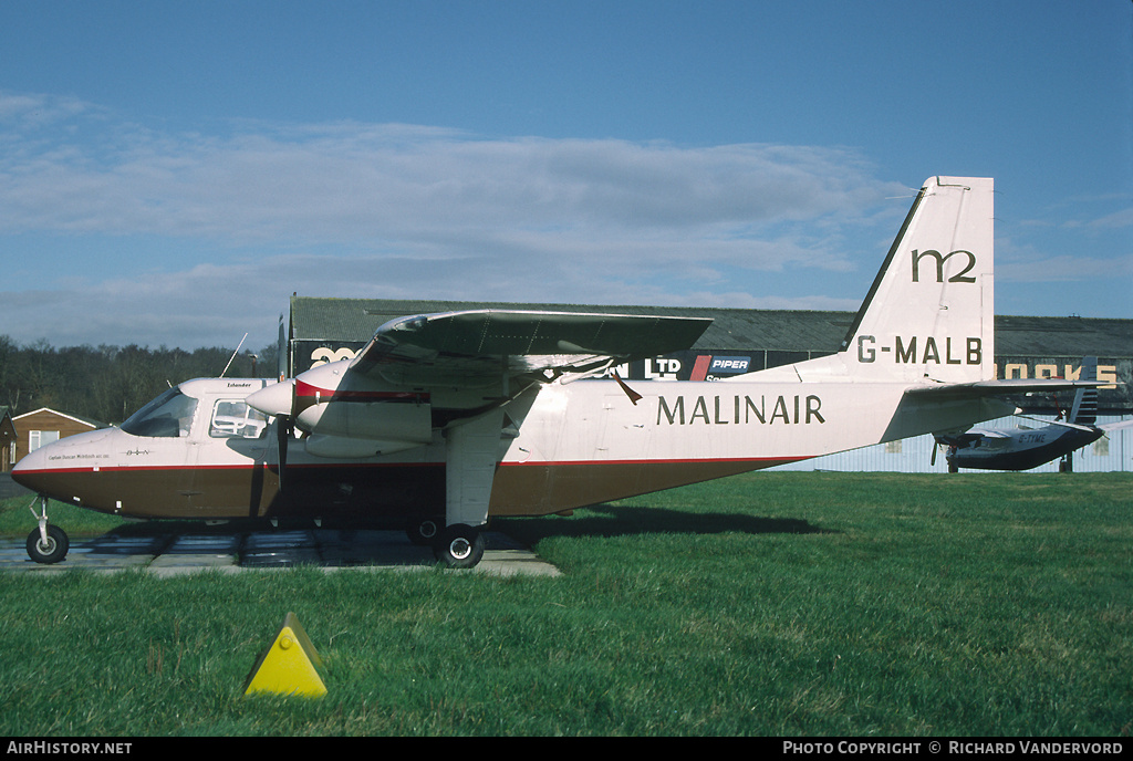 Aircraft Photo of G-MALB | Pilatus Britten-Norman BN-2A-26 Islander | Malinair | AirHistory.net #21129