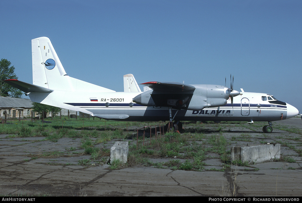 Aircraft Photo of RA-26001 | Antonov An-26 | Dalavia - Far East Airways | AirHistory.net #21135