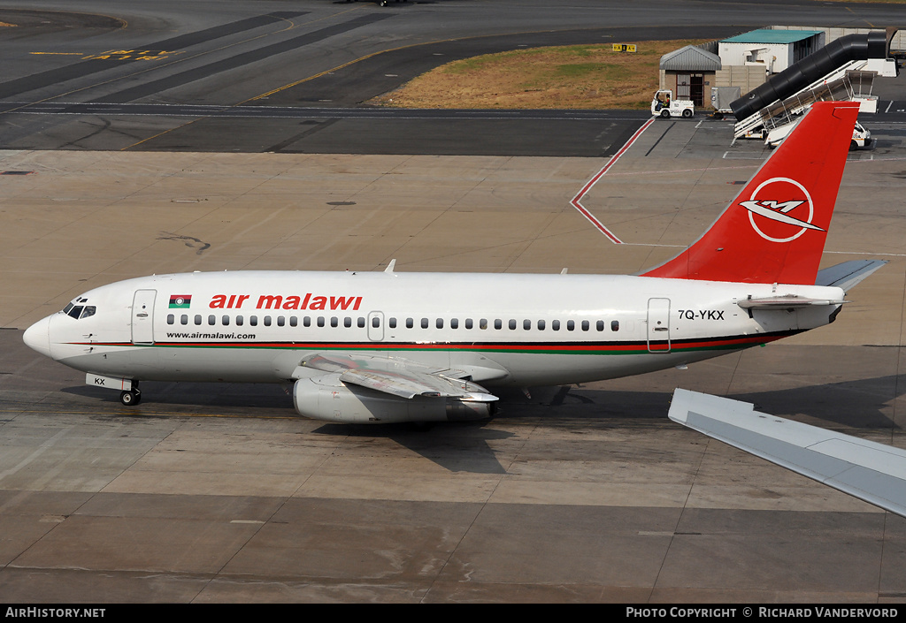 Aircraft Photo of 7Q-YKX | Boeing 737-2K9/Adv | Air Malawi | AirHistory.net #21140