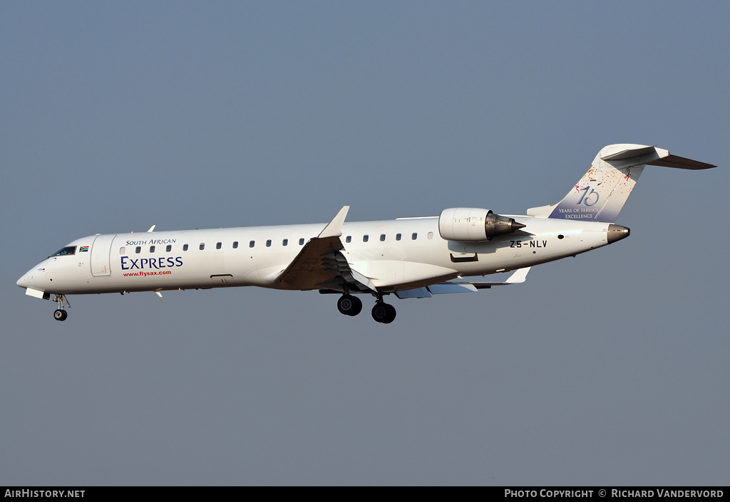 Aircraft Photo of ZS-NLV | Bombardier CRJ-700 (CL-600-2C10) | South African Express Airways - SA Express | AirHistory.net #21141