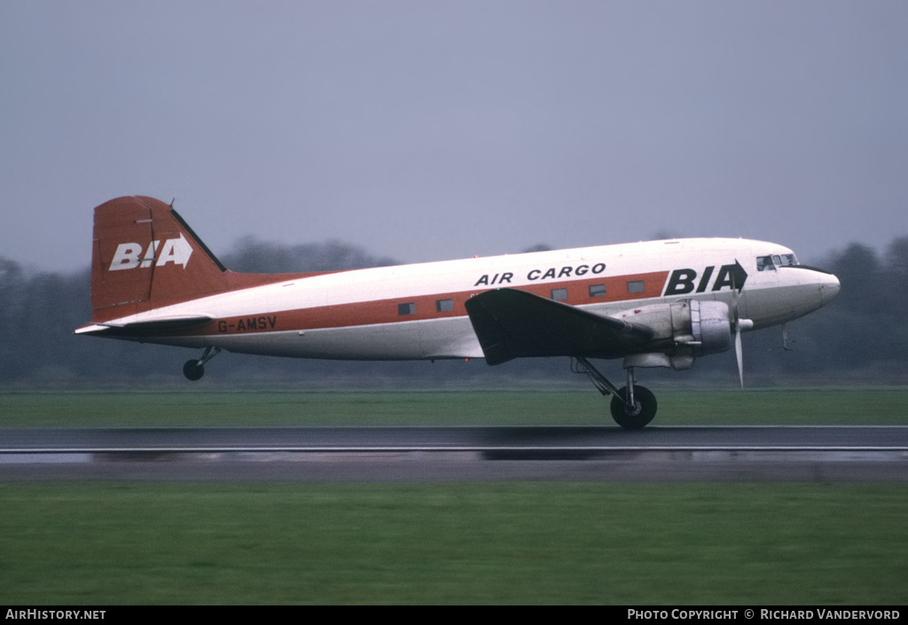 Aircraft Photo of G-AMSV | Douglas C-47B Skytrain | British Island Airways - BIA Air Cargo | AirHistory.net #21145