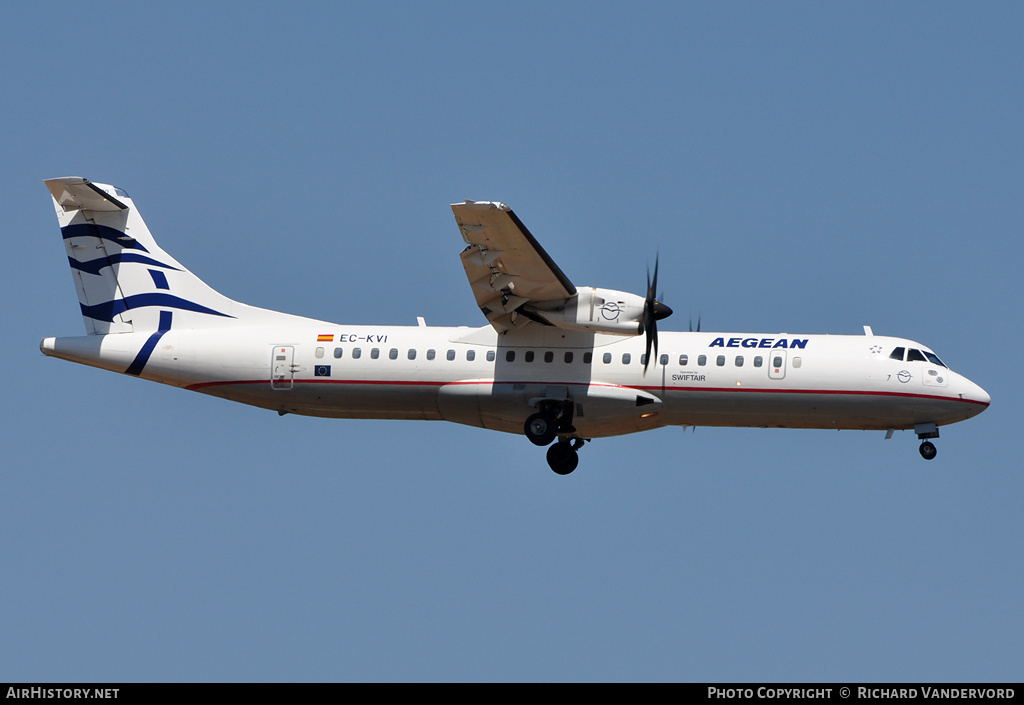 Aircraft Photo of EC-KVI | ATR ATR-72-500 (ATR-72-212A) | Aegean Airlines | AirHistory.net #21146