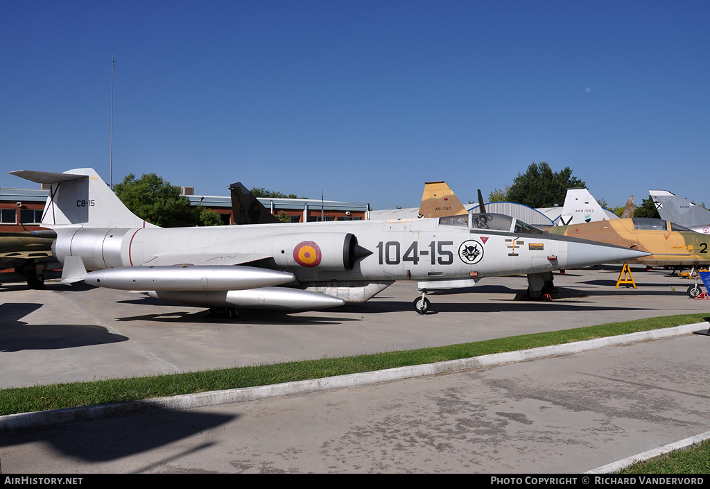 Aircraft Photo of C.8-15 | Lockheed F-104G Starfighter | Spain - Air Force | AirHistory.net #21150