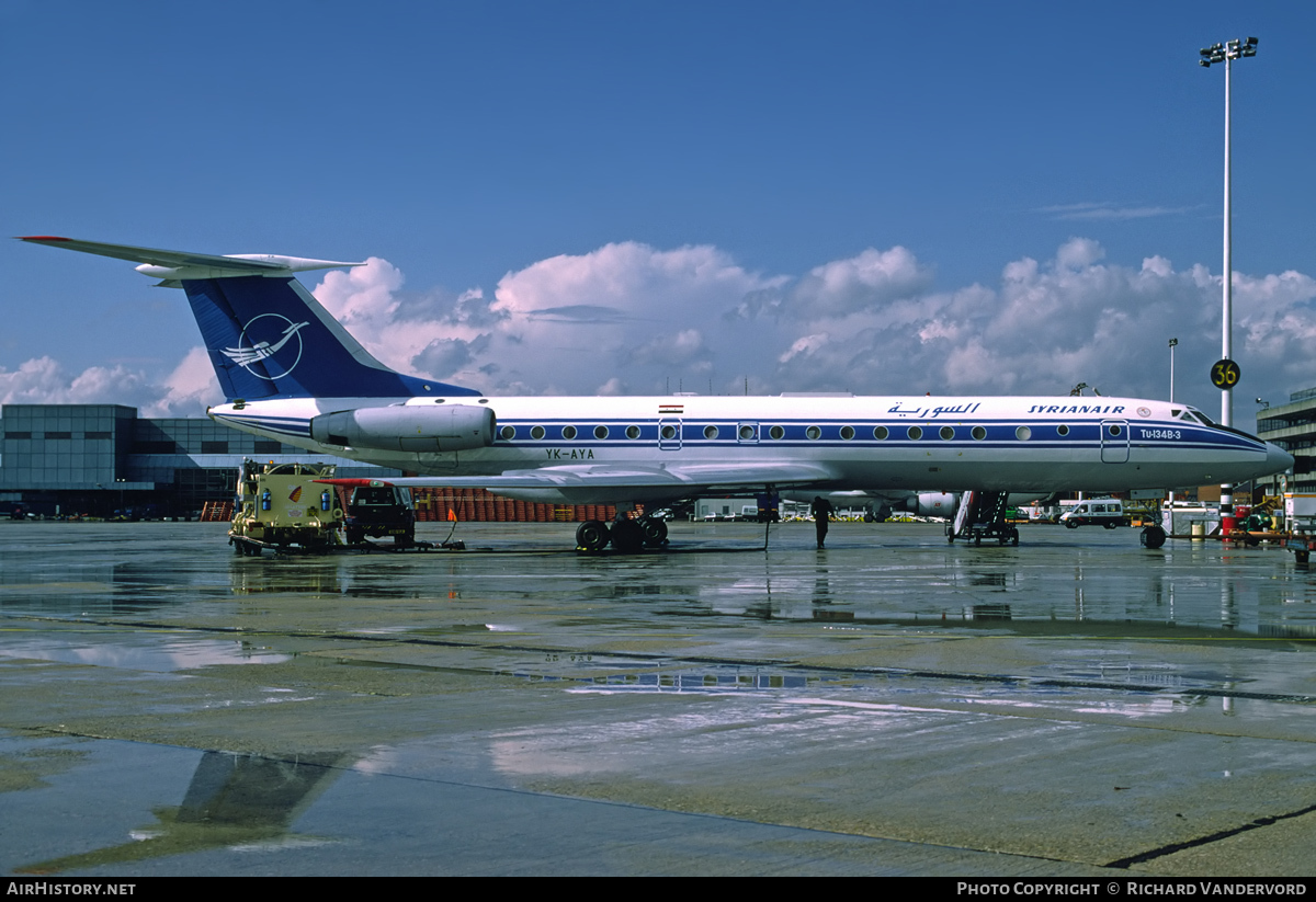 Aircraft Photo of YK-AYA | Tupolev Tu-134B-3 | Syrian Air | AirHistory.net #21156