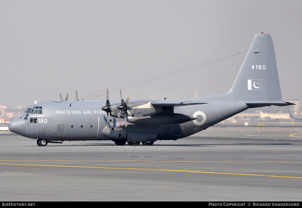 Aircraft Photo of 4180 | Lockheed C-130E Hercules (L-382) | Pakistan - Air Force | AirHistory.net #21162