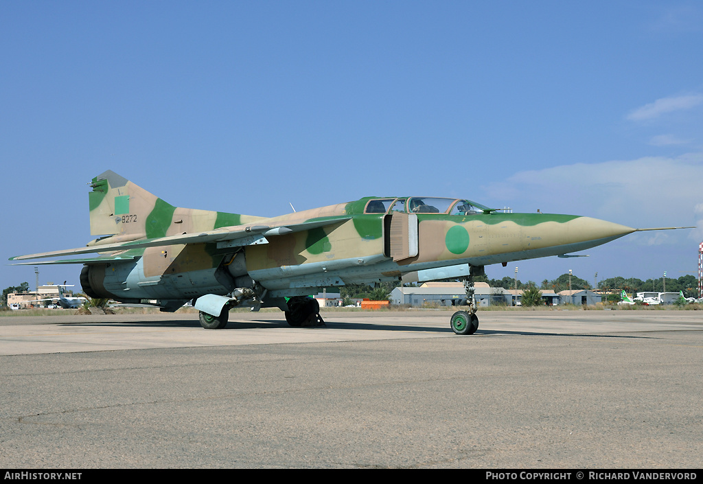 Aircraft Photo of 8272 | Mikoyan-Gurevich MiG-23UB | Libya - Air Force | AirHistory.net #21169