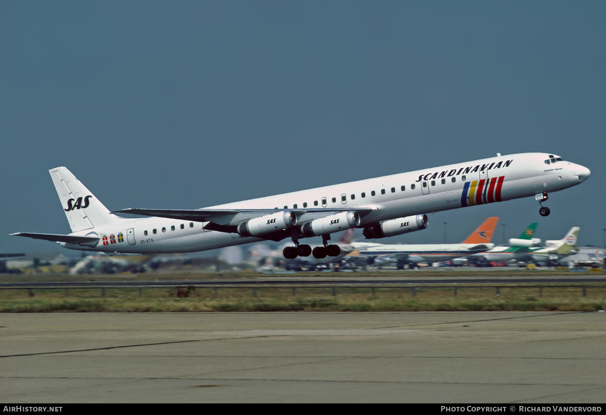 Aircraft Photo of OY-KTG | McDonnell Douglas DC-8-63PF | Scandinavian Airlines - SAS | AirHistory.net #21209