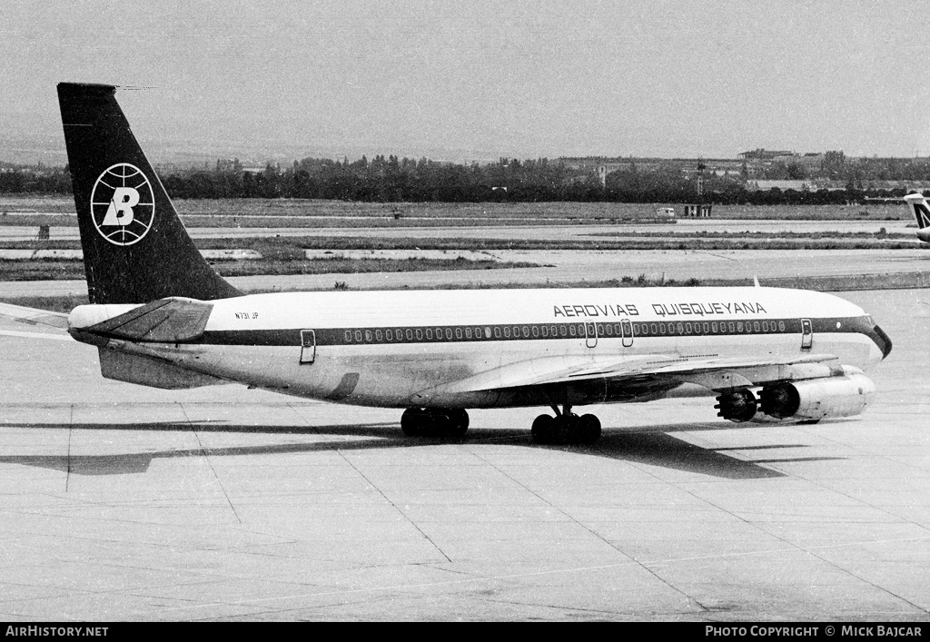 Aircraft Photo of N731JP | Boeing 707-321 | Aerovias Quisqueyana | AirHistory.net #21224