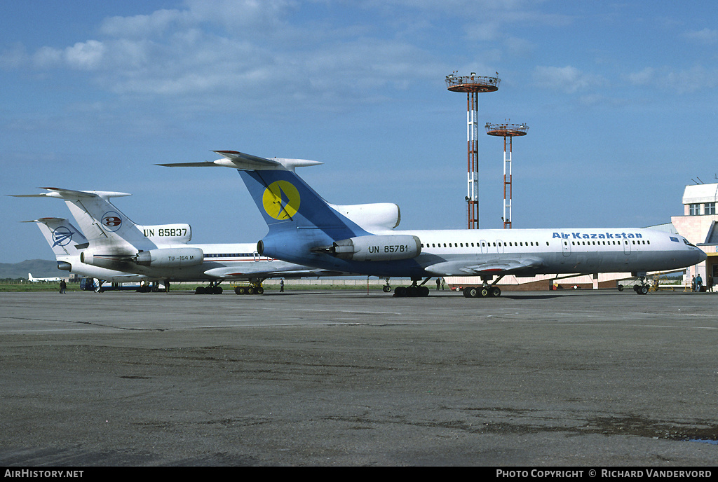 Aircraft Photo of UN-85781 | Tupolev Tu-154M | Air Kazakstan | AirHistory.net #21236