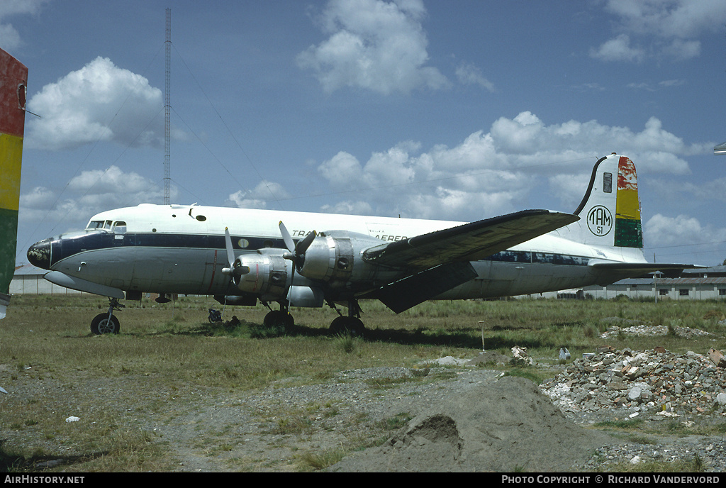 Aircraft Photo of TAM-51 | Douglas C-54G Skymaster | Bolivia - Transporte Aéreo Militar | AirHistory.net #21255