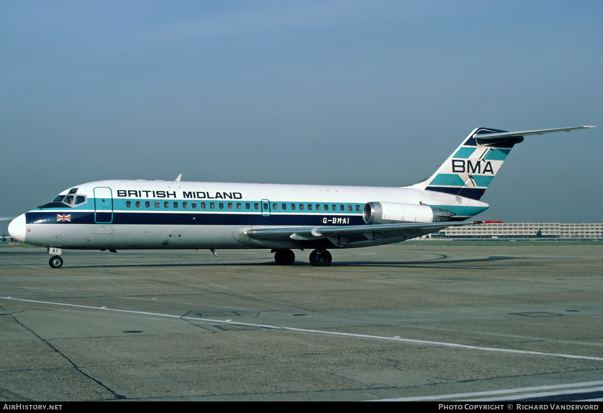 Aircraft Photo of G-BMAI | Douglas DC-9-14 | British Midland Airways - BMA | AirHistory.net #21261