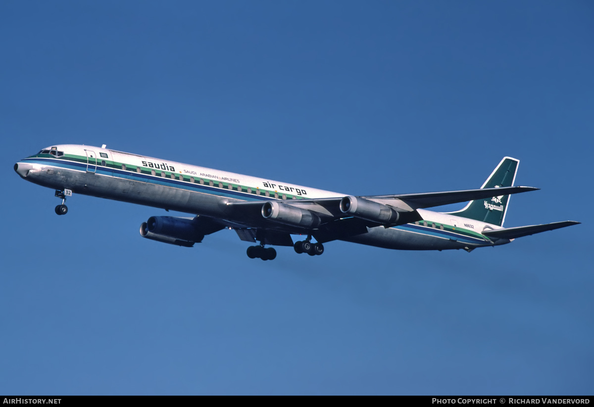 Aircraft Photo of N8632 | McDonnell Douglas DC-8-63CF | Saudia - Saudi Arabian Airlines Air Cargo | AirHistory.net #21264