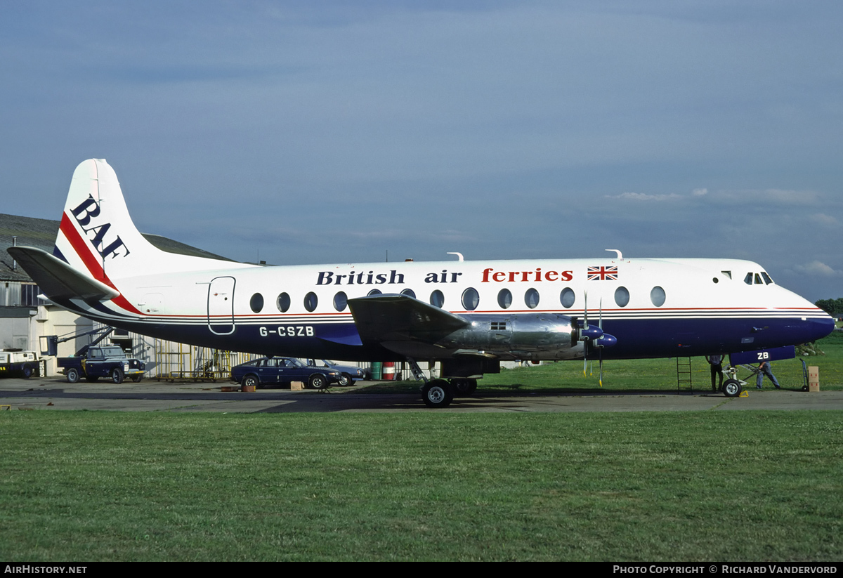 Aircraft Photo of G-CSZB | Vickers 807 Viscount | British Air Ferries - BAF | AirHistory.net #21271