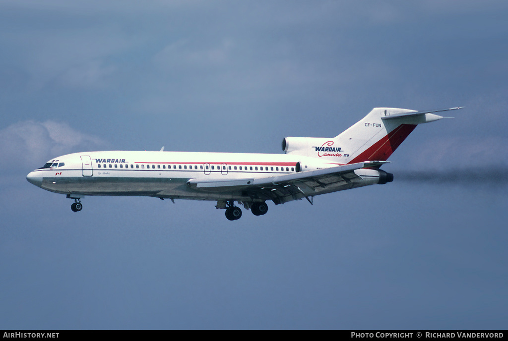 Aircraft Photo of CF-FUN | Boeing 727-11 | Wardair Canada | AirHistory.net #21287