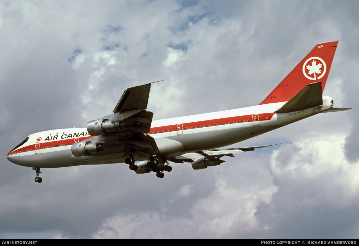 Aircraft Photo of C-FTOE | Boeing 747-133 | Air Canada | AirHistory.net #21291