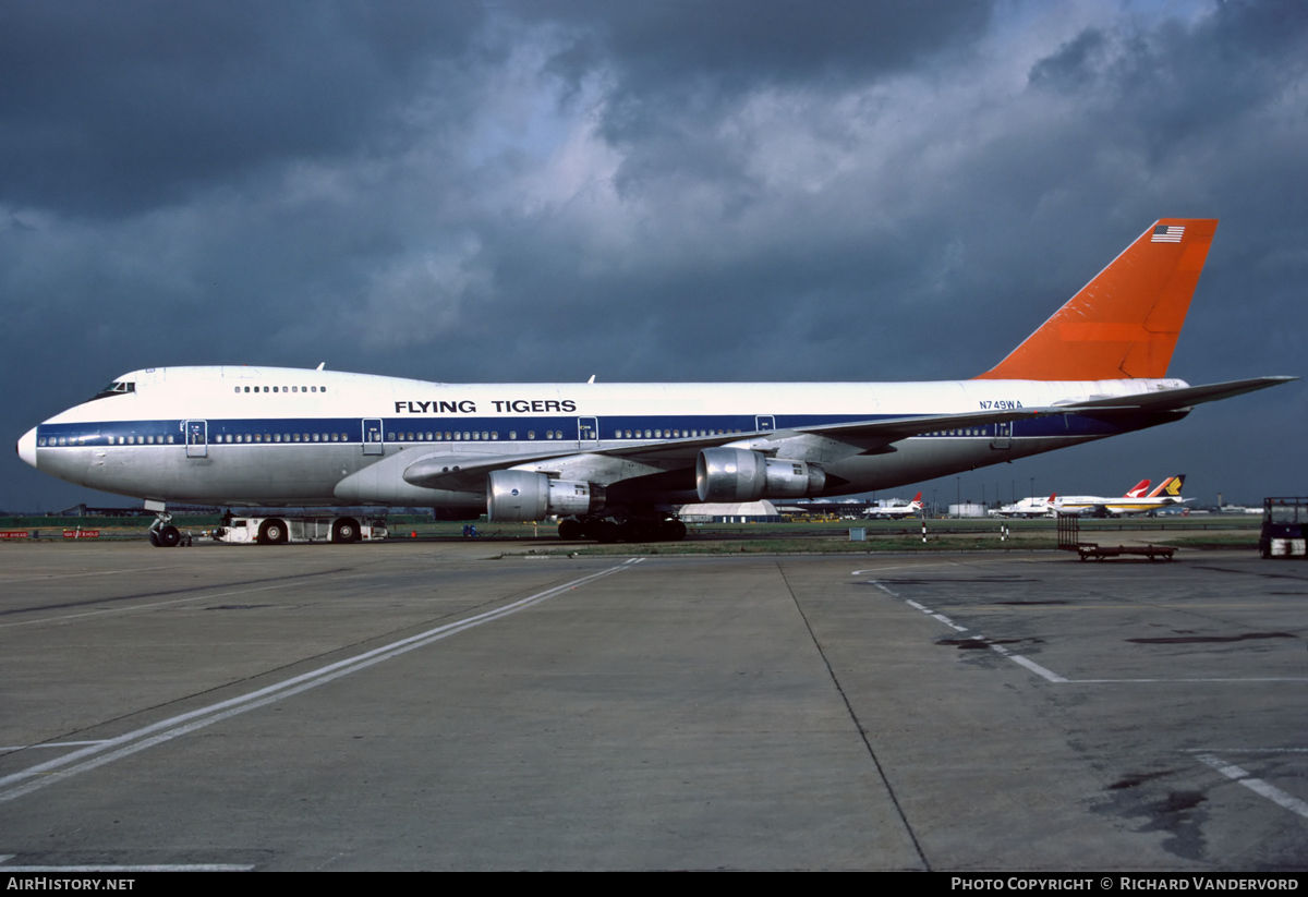 Aircraft Photo of N749WA | Boeing 747-273C | Flying Tigers | AirHistory.net #21299