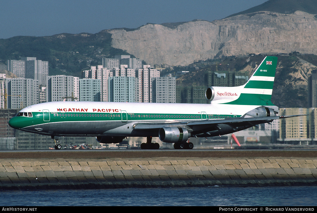 Aircraft Photo of VR-HHX | Lockheed L-1011-385-1 TriStar 1 | Cathay Pacific Airways | AirHistory.net #21310