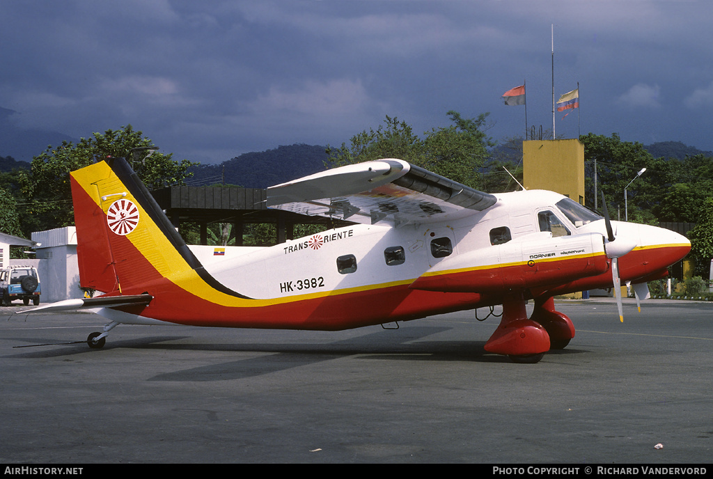 Aircraft Photo of HK-3982 | Dornier Do-28D-2 Skyservant | Trans Oriente | AirHistory.net #21315
