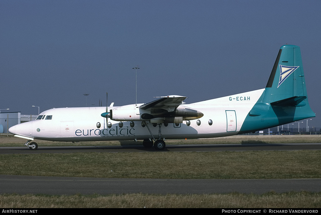 Aircraft Photo of G-ECAH | Fokker F27-500 Friendship | EuroCeltic Airways | AirHistory.net #21415