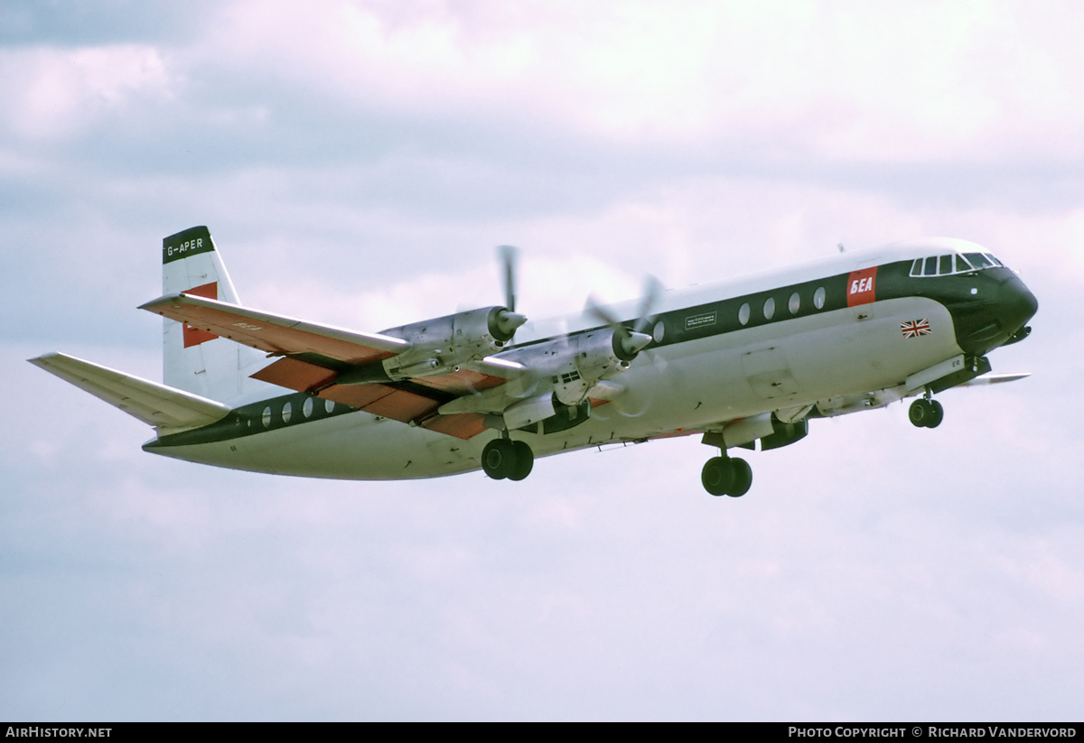 Aircraft Photo of G-APER | Vickers 953 Vanguard | BEA - British European Airways | AirHistory.net #21454