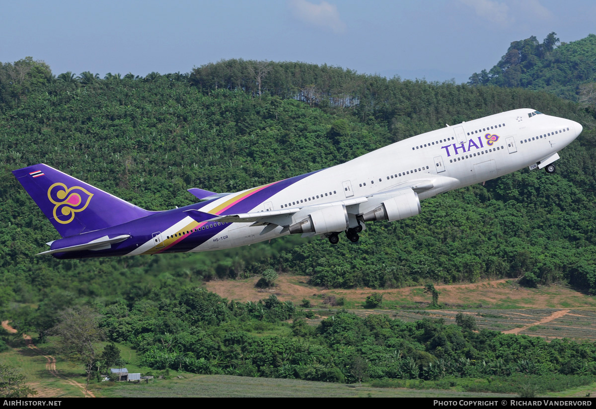Aircraft Photo of HS-TGR | Boeing 747-4D7 | Thai Airways International | AirHistory.net #21470