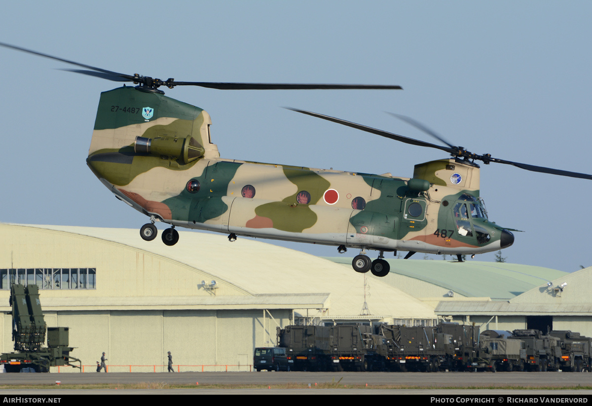 Aircraft Photo of 27-4487 | Boeing CH-47J Chinook (414) | Japan - Air Force | AirHistory.net #21475