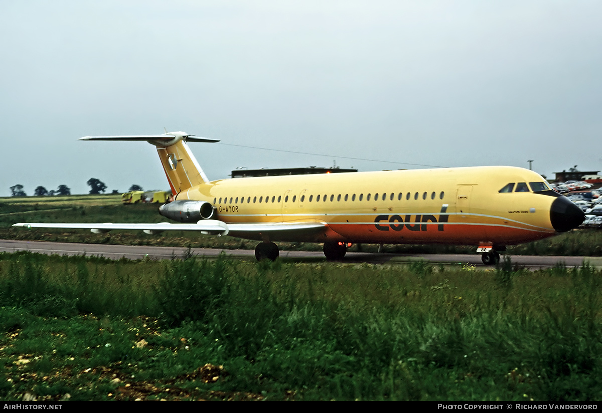 Aircraft Photo of G-AYOR | BAC 111-518FG One-Eleven | Court Line | AirHistory.net #21490