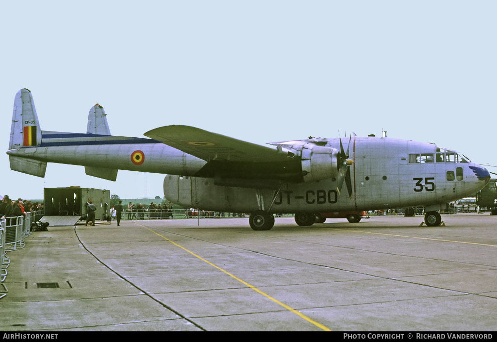 Aircraft Photo of CP-35 | Fairchild C-119G Flying Boxcar | Belgium - Air Force | AirHistory.net #21509