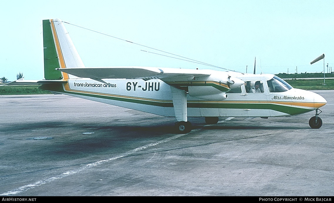Aircraft Photo of 6Y-JHU | Britten-Norman BN-2A Islander | Trans-Jamaican Airlines | AirHistory.net #21562