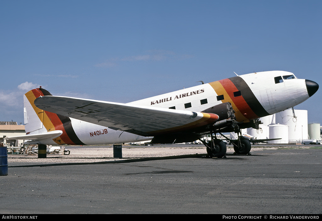 Aircraft Photo of N401JB | Douglas DC-3(A) | Kahili Airlines | AirHistory.net #21570