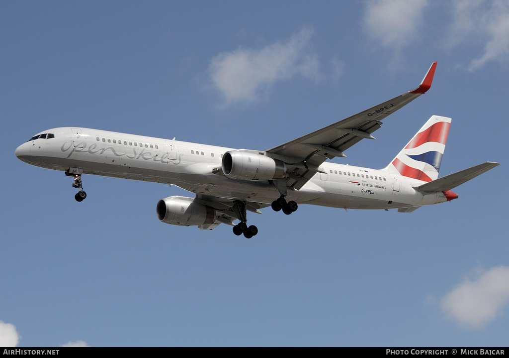 Aircraft Photo of G-BPEJ | Boeing 757-236 | OpenSkies | AirHistory.net #21578