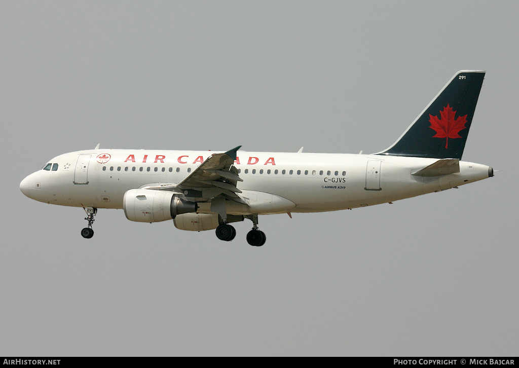 Aircraft Photo of C-GJVS | Airbus A319-112 | Air Canada | AirHistory.net #21599