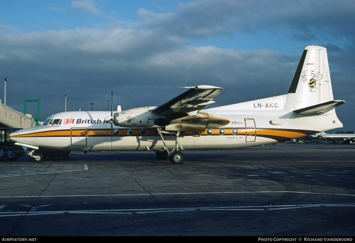 Aircraft Photo of LN-AKC | Fokker F27-200 Friendship | British Midland Airways - BMA | AirHistory.net #21605