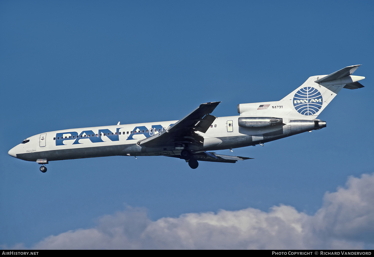 Aircraft Photo of N4731 | Boeing 727-235 | Pan American World Airways - Pan Am | AirHistory.net #21606