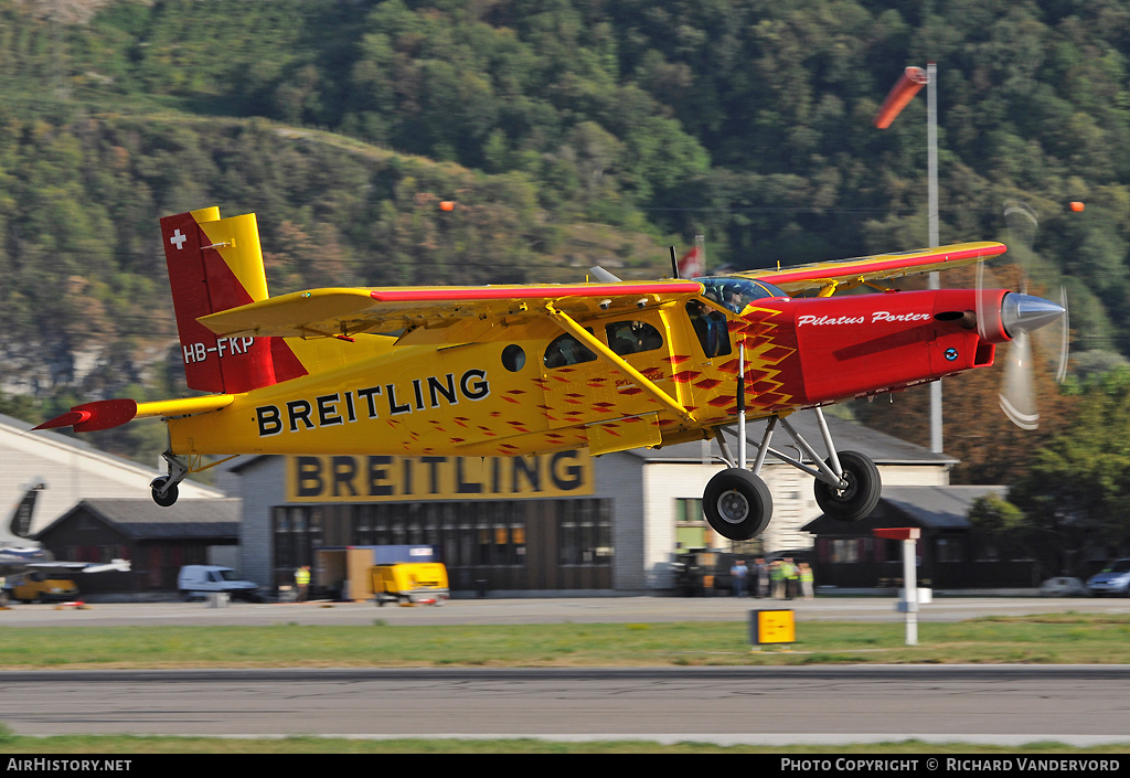 Aircraft Photo of HB-FKP | Pilatus PC-6/B2-H4 Turbo Porter | Breitling | AirHistory.net #21623