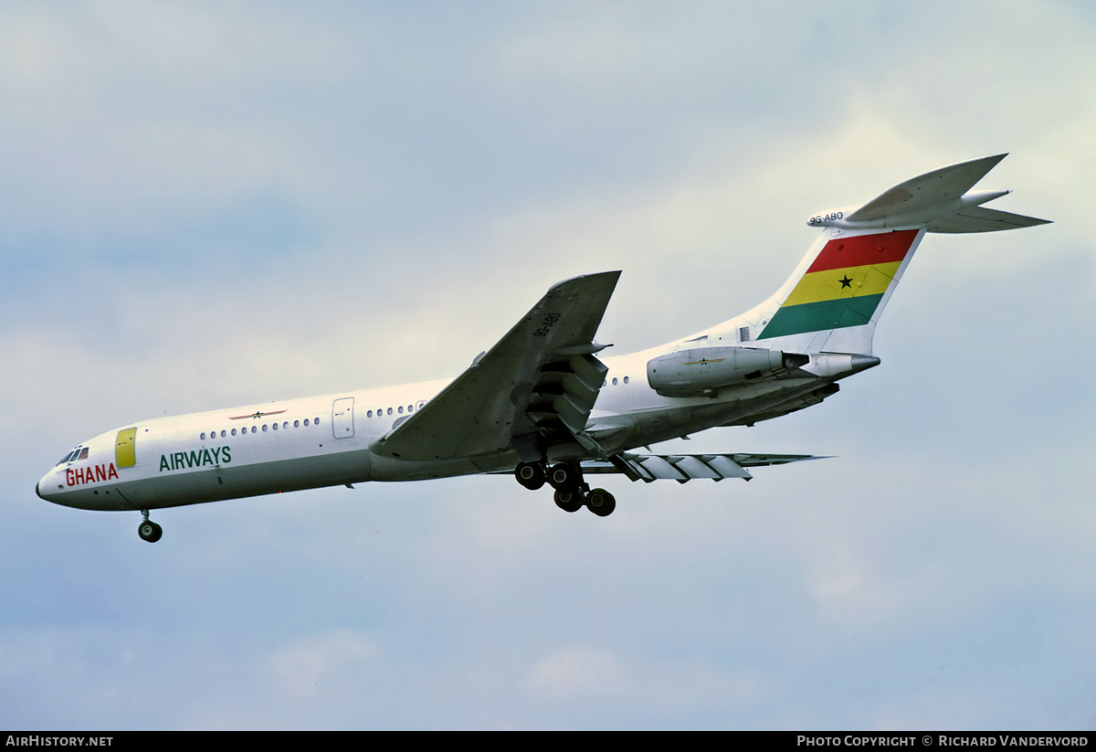 Aircraft Photo of 9G-ABO | Vickers VC10 Srs1102 | Ghana Airways | AirHistory.net #21625