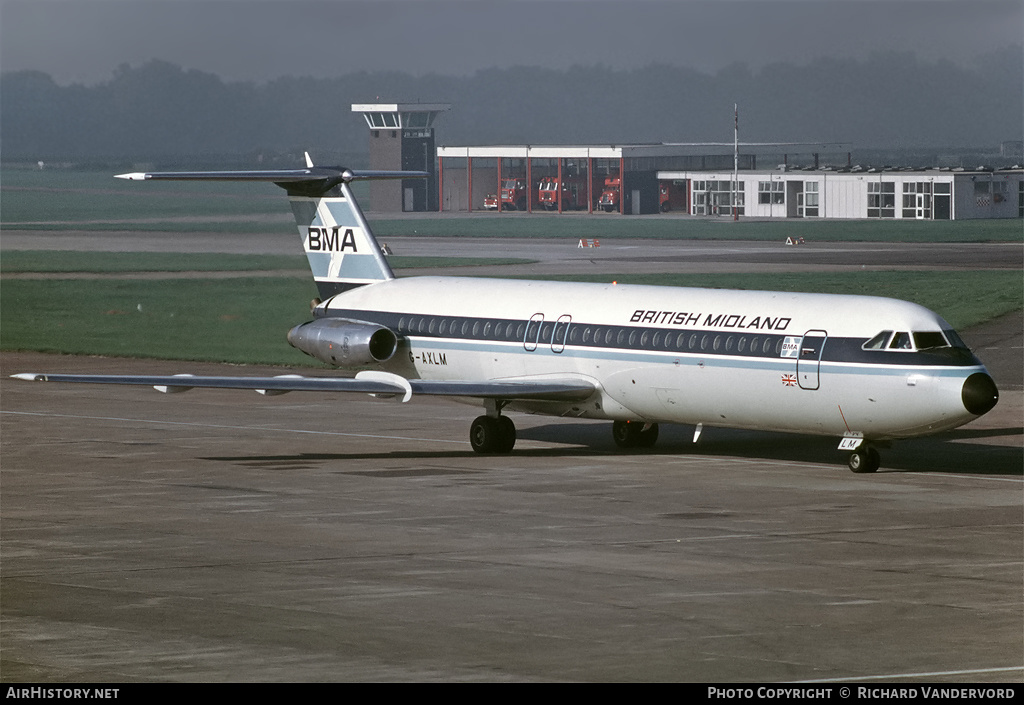 Aircraft Photo of G-AXLM | BAC 111-523FJ One-Eleven | British Midland Airways - BMA | AirHistory.net #21630