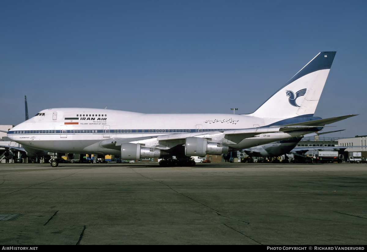 Aircraft Photo of EP-IAA | Boeing 747SP-86 | Iran Air | AirHistory.net #21640