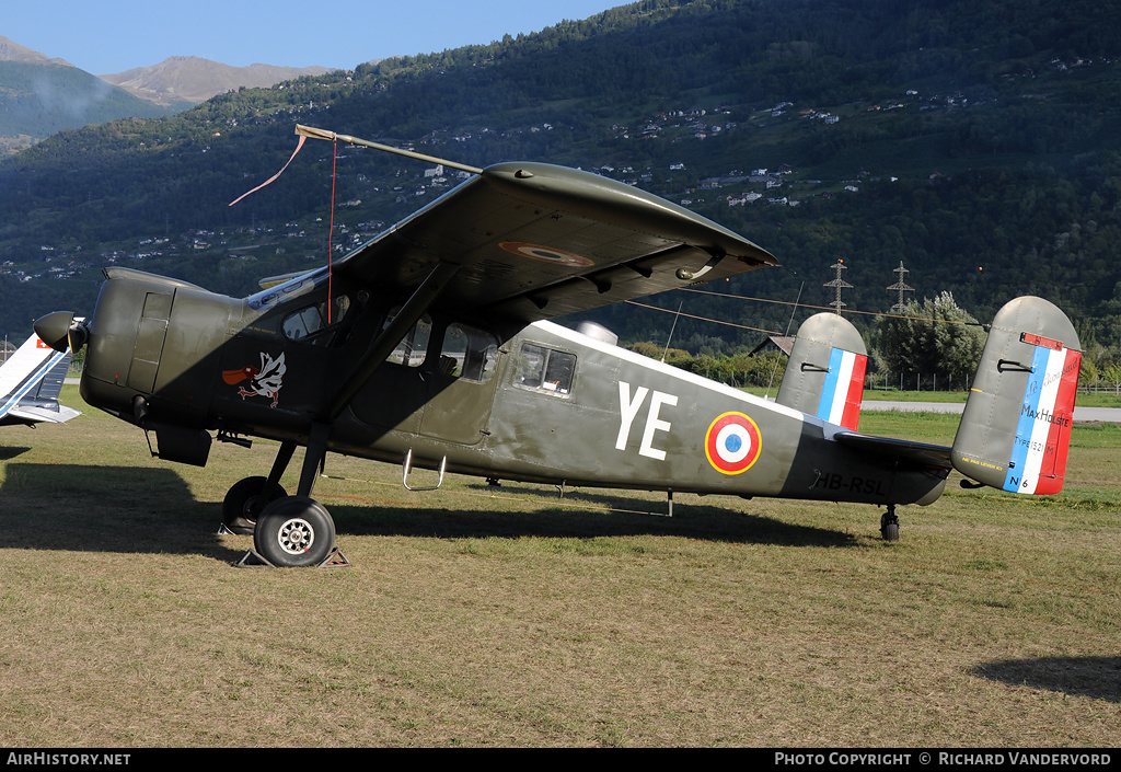 Aircraft Photo of HB-RSL / 6 | Max Holste MH.1521M Broussard | France - Air Force | AirHistory.net #21641